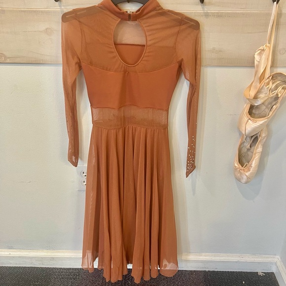 Revolution Dancewear Limitless lyrical costume, size Large Child, chai color - Picture 6 of 11